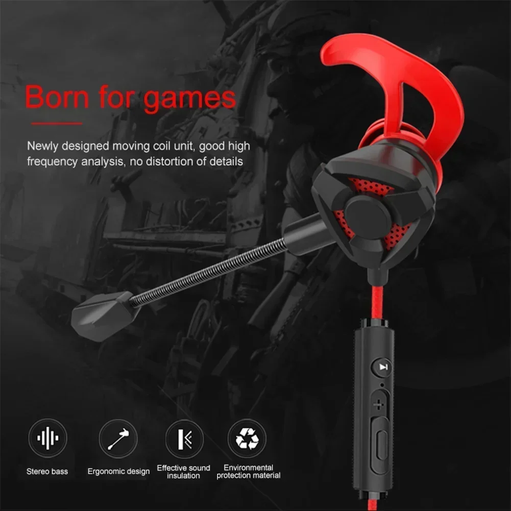 Wired Earphone Mic - 마이크 포함 게이머 헤드폰, 유선 이어폰,