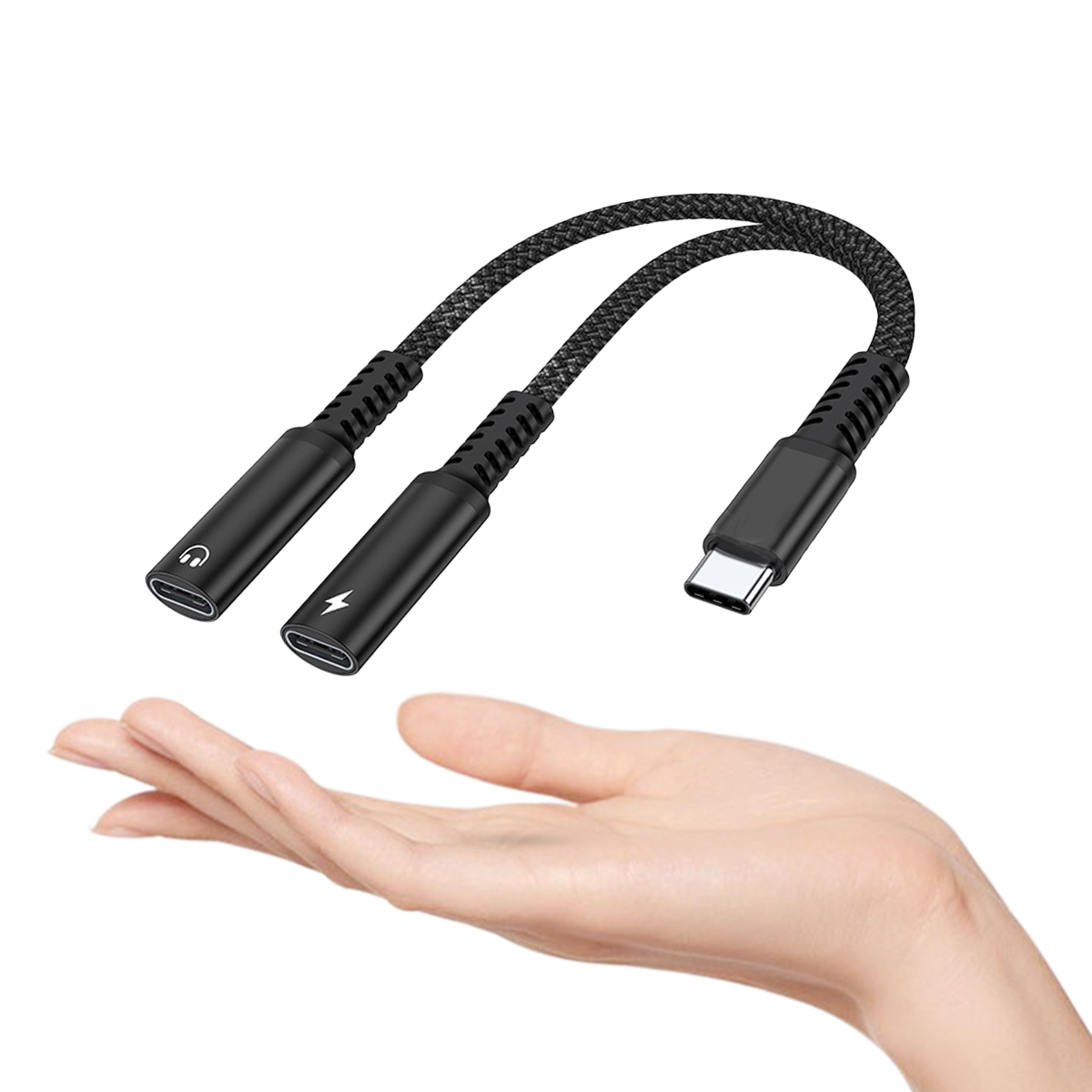 Earphone Splitter Jack - 2 in 1 USB C 스플리터,