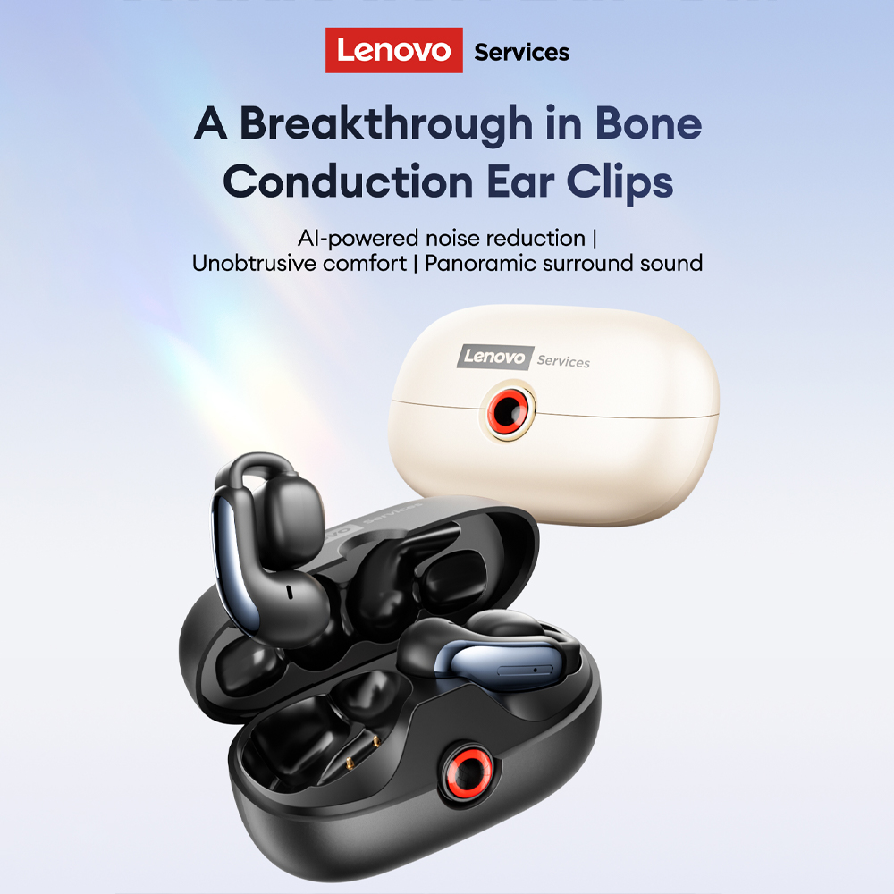 Wireless Earbuds Tws - 레노버 LES-108 골전도 TWS 이어 클립