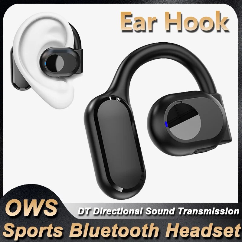 Bluetooth Headset On Ear - 무선 헤드폰 마이크가있는 블루투스 헤드셋 골전도