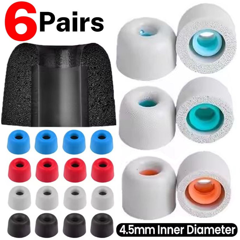 Earphone Foam Tip - 6/1 쌍 소프트 메모리 폼 이어