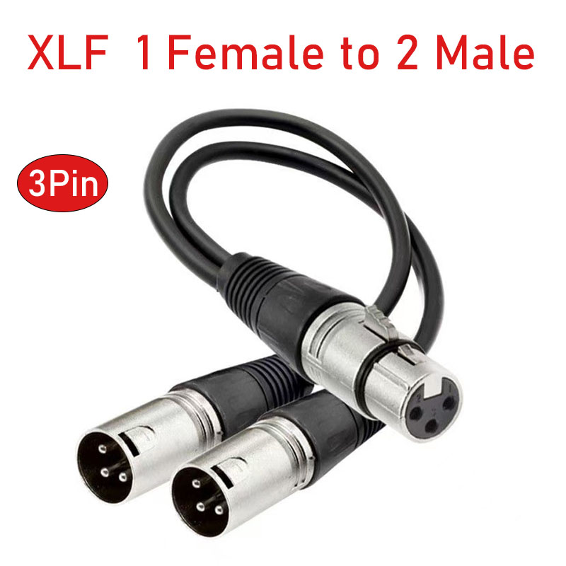 Audio Splitter Y - XLR 스플리터 케이블 3핀 암컷에서 듀얼