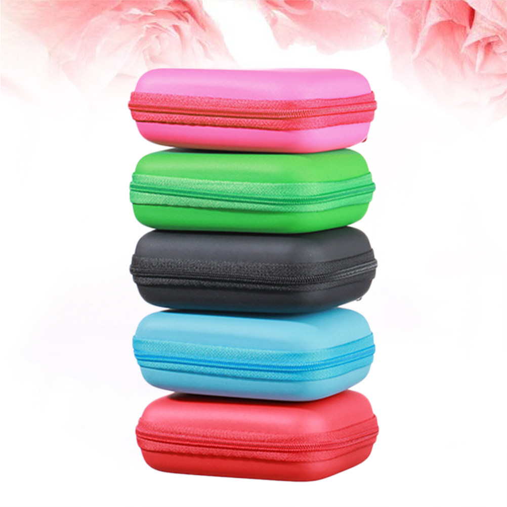 Headphone Case Hard - 2Pcs 여행 친화적인 Eva 헤드폰 보관