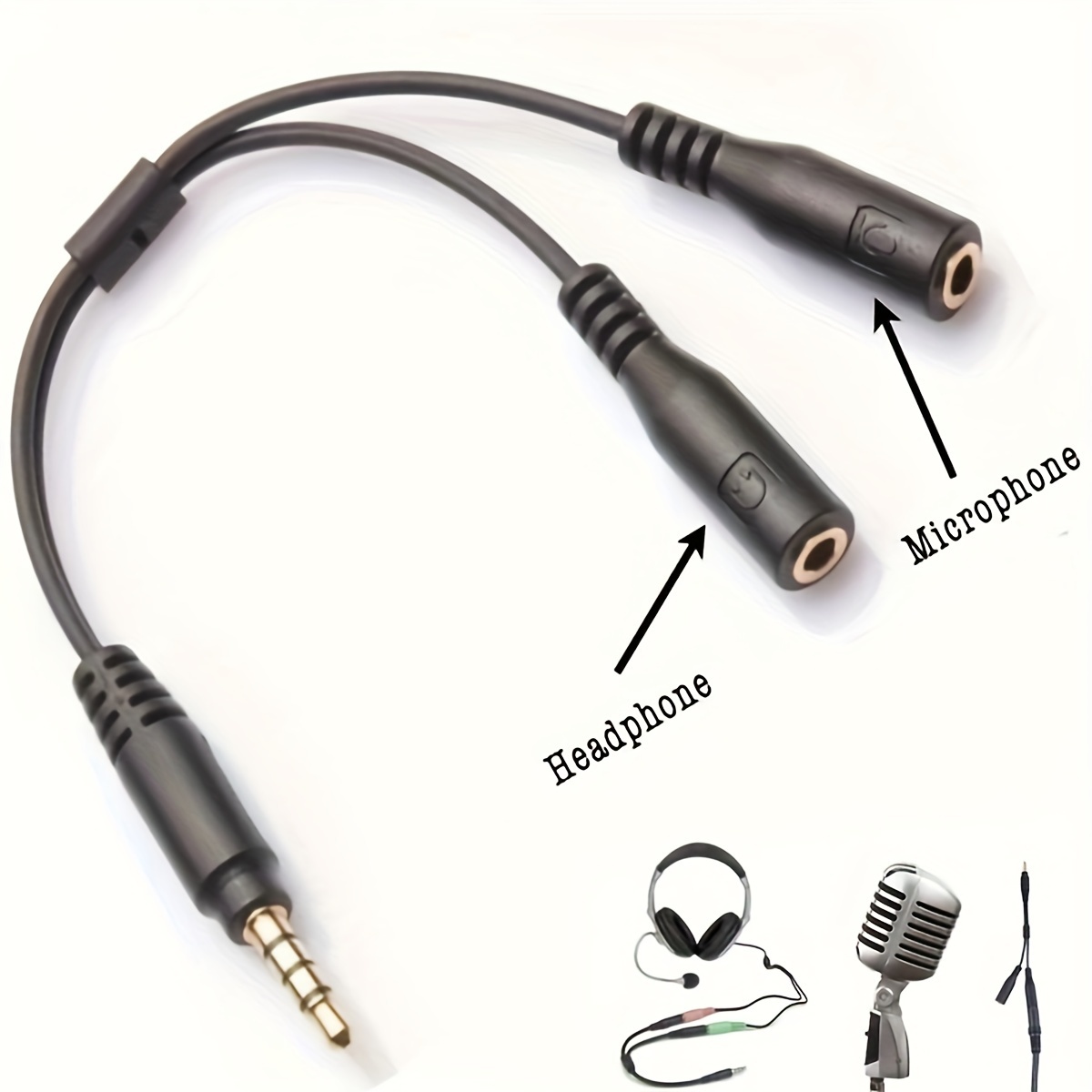 Audio Splitter Y - 3.5mm 스테레오 오디오 1남성 - 2여성