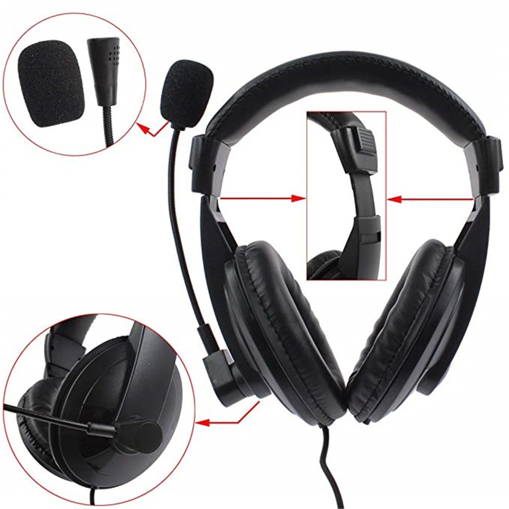 Wired Earphone Mic - 2Pin Baofeng 게임용 유선 헤드셋 이어폰
