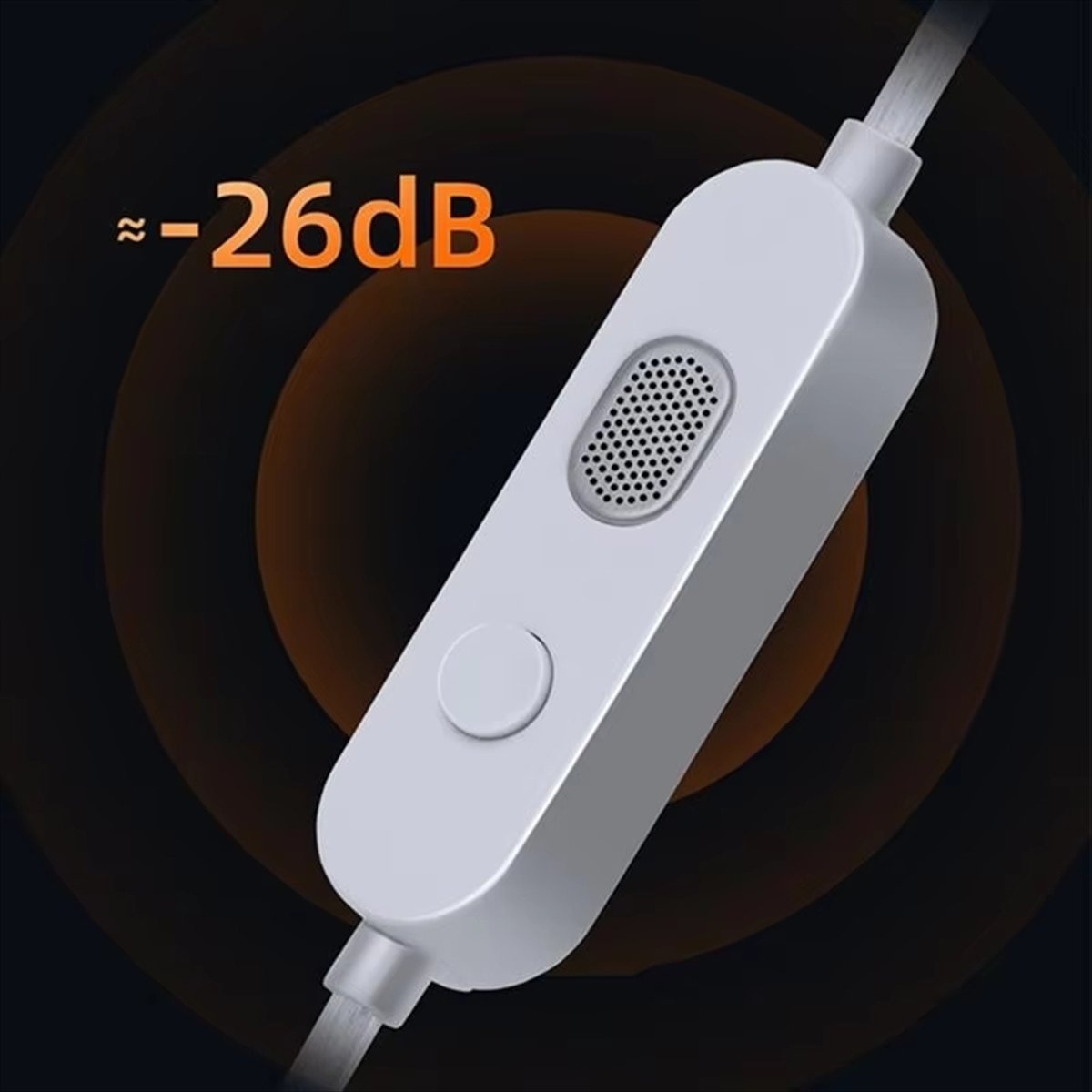 Wired Earphone Mic - ABAN 헤드폰 코드 M2 듀얼 마이크