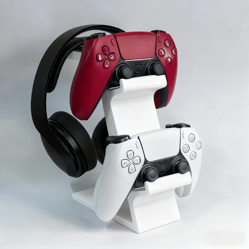 Headphone Stand Desk - ● 헤드셋 홀더가 있는 책상용 3-in-1