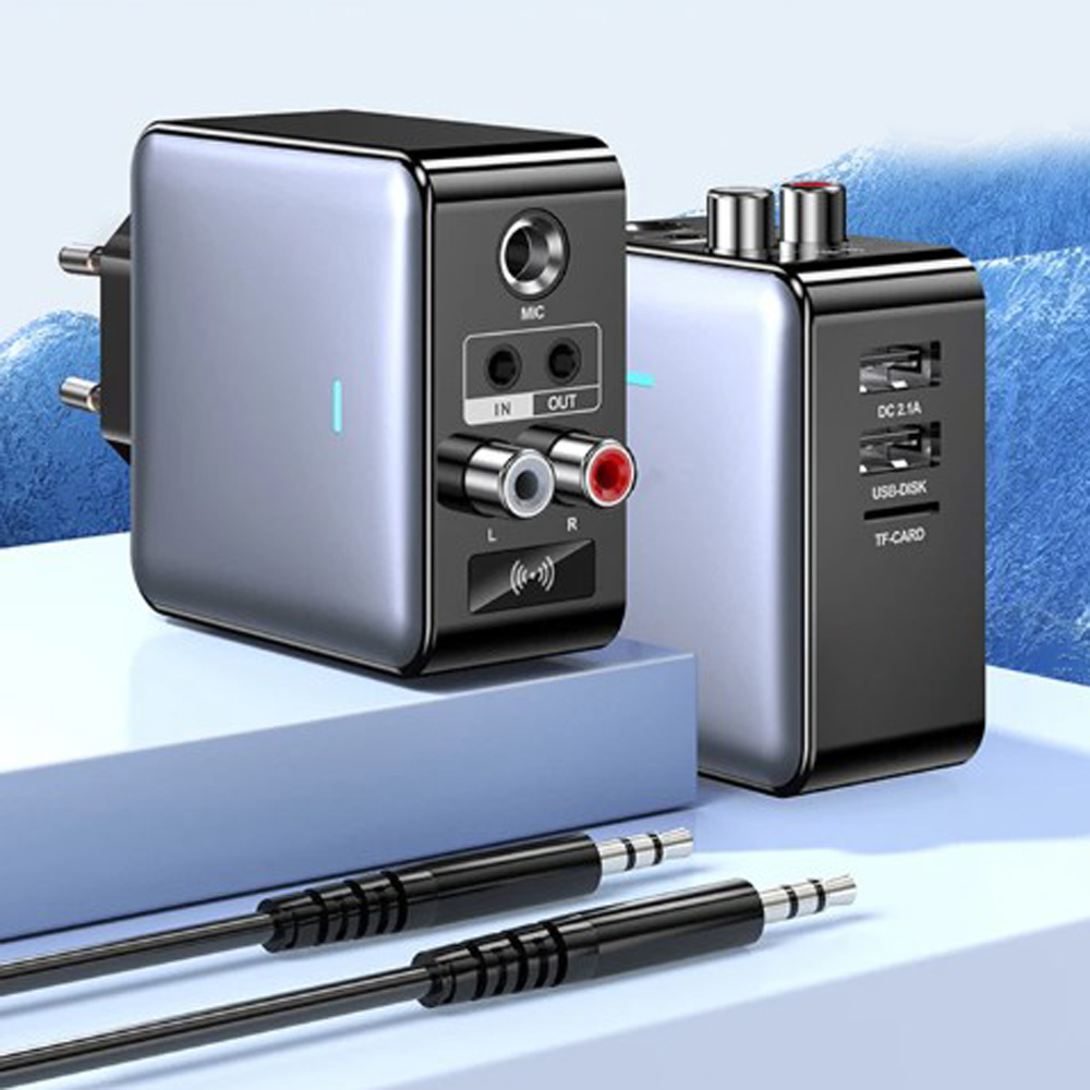 Bluetooth Adapter Receiver - QC 2.0 H6 EU 미국 플러그