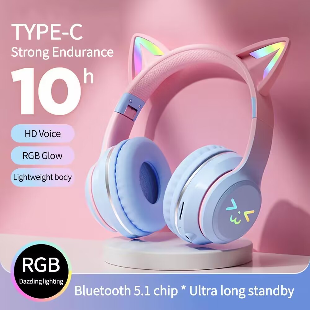 Gaming Headset Rgb - RGB 글로우 이어폰 무선 이어 버드