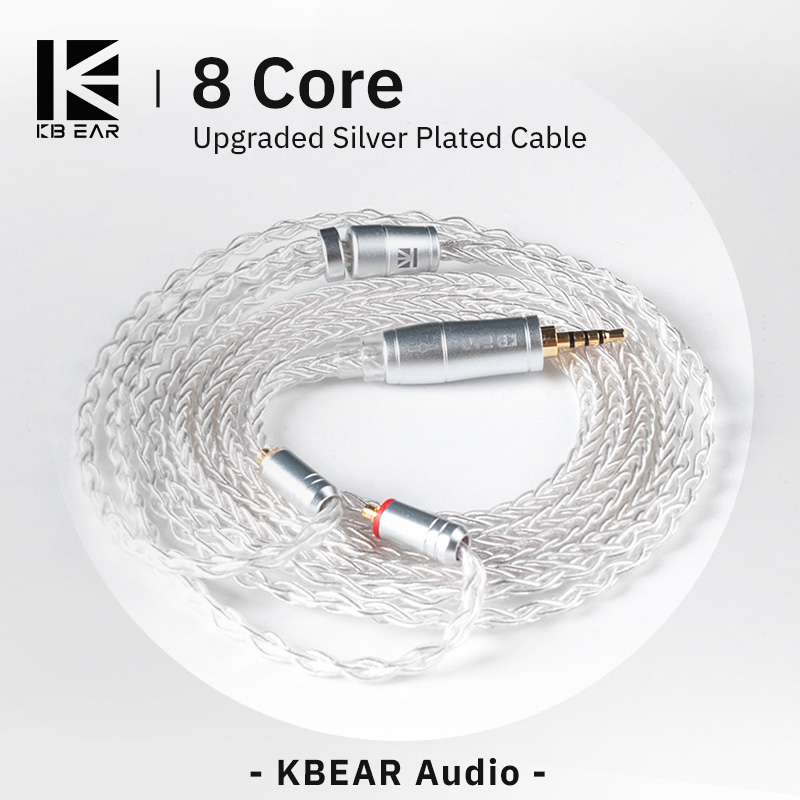 In Ear Monitor Iem - KBEAR 8 코어 업그레이드 실버 유선