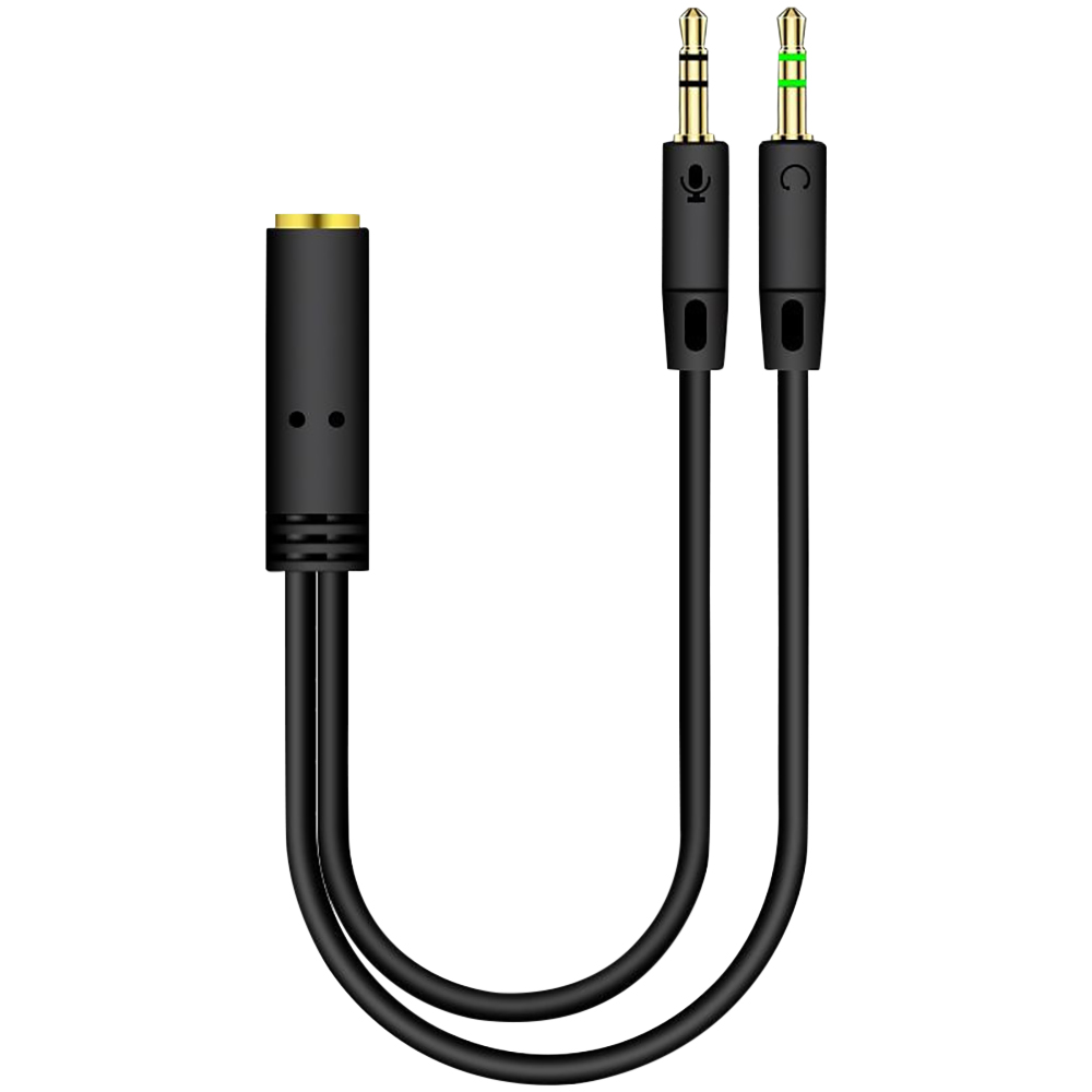 Earphone Splitter Jack - 컴퓨터용 오디오 분배기 헤드폰 어댑터, 마이크