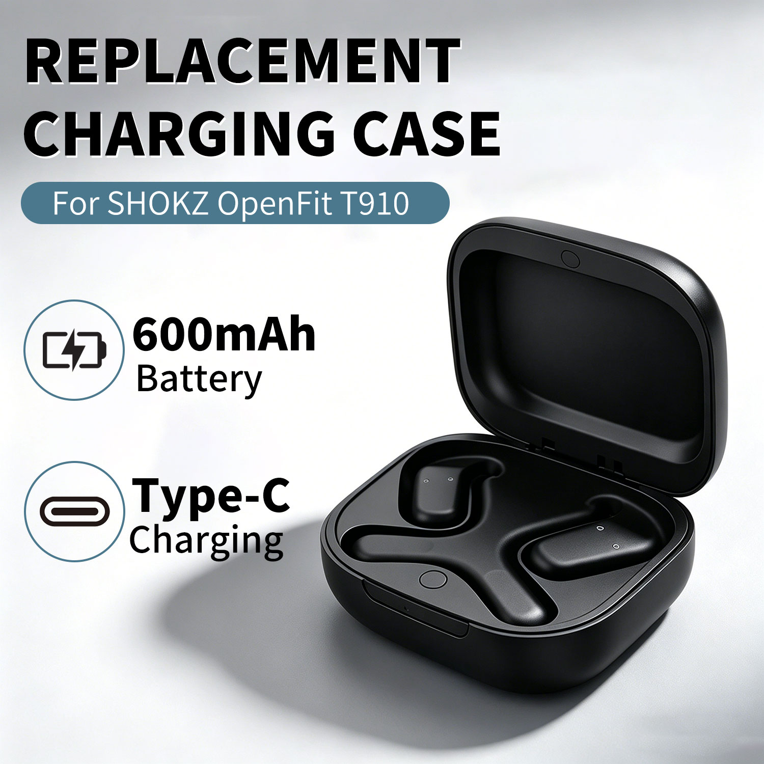 Earbuds Charging Case - SHOKZ OpenFit T910 무선 블루투스 이어버드