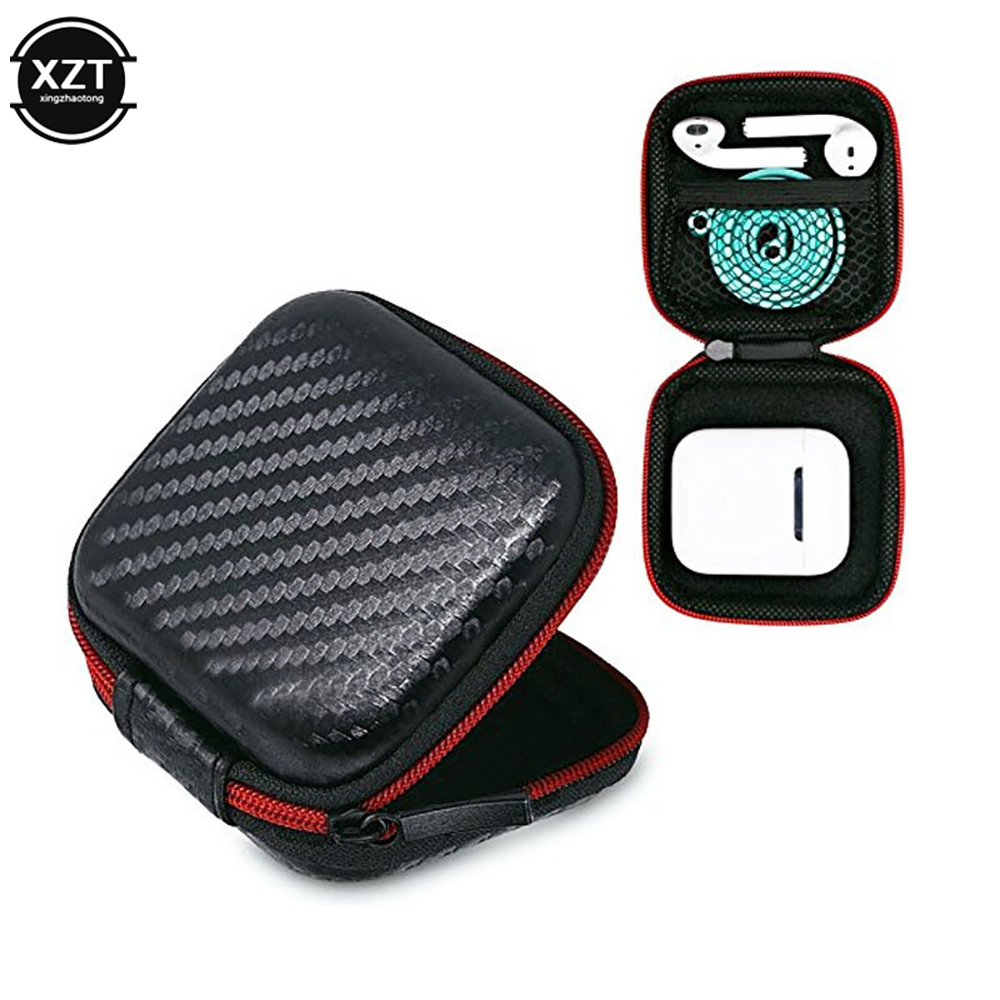 Headphone Case Hard - 헤드폰 가방 미니 지퍼 스퀘어 하드