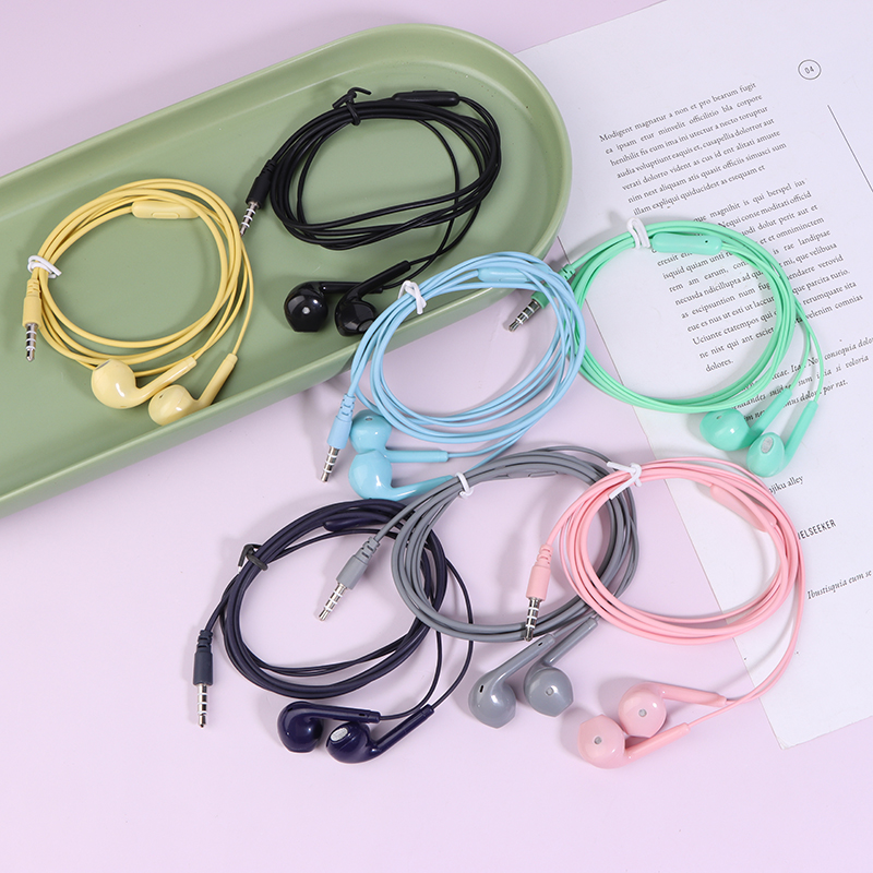 Wired Earphone Mic - U19 부드러운 표면 유선 이어폰, 슈퍼