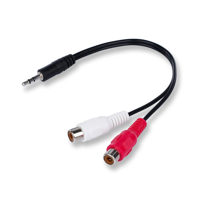 Earphone Splitter Jack - 3.5 잭 남성 2RCA 2AV 여성