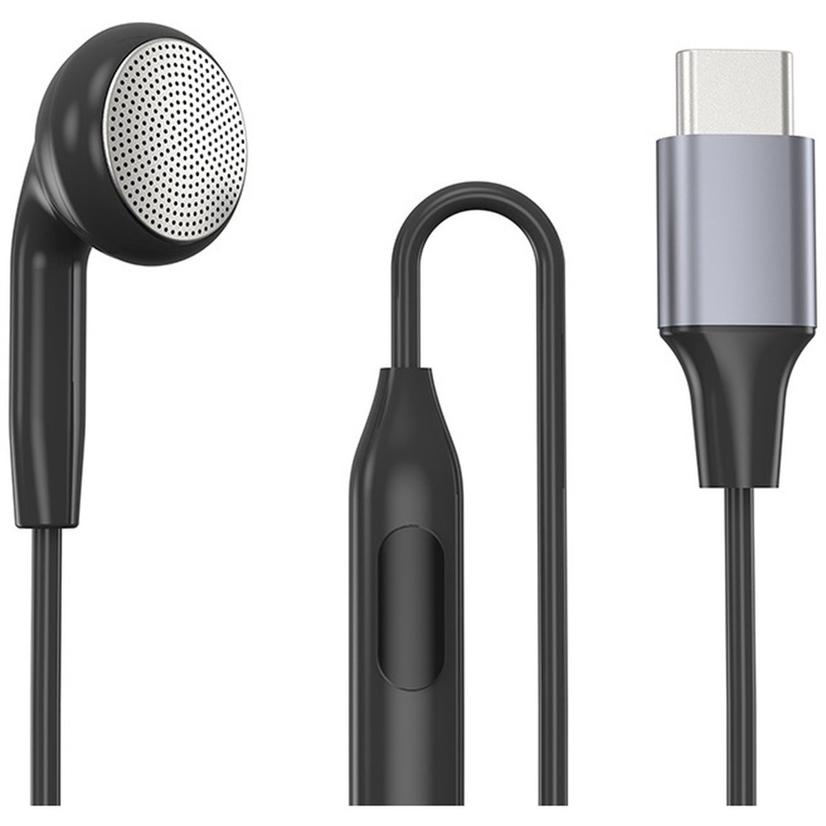 Wired Earphone Mic - DT75BG 타입 C 싱글 이어버드(마이크 포함),