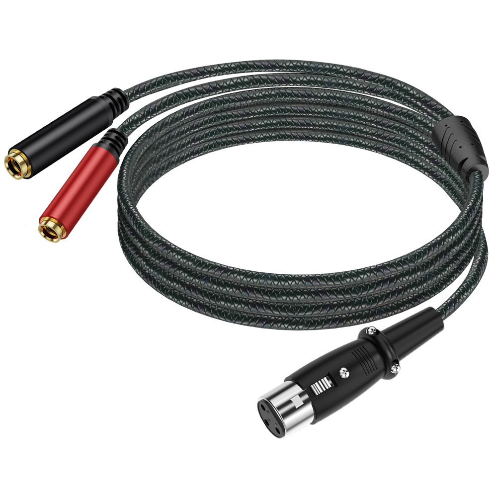 3핀 XLR 암 커넥터 - 듀얼 6.35mm TRS 암 - Earphone Splitter Jack 리뷰 및 가격