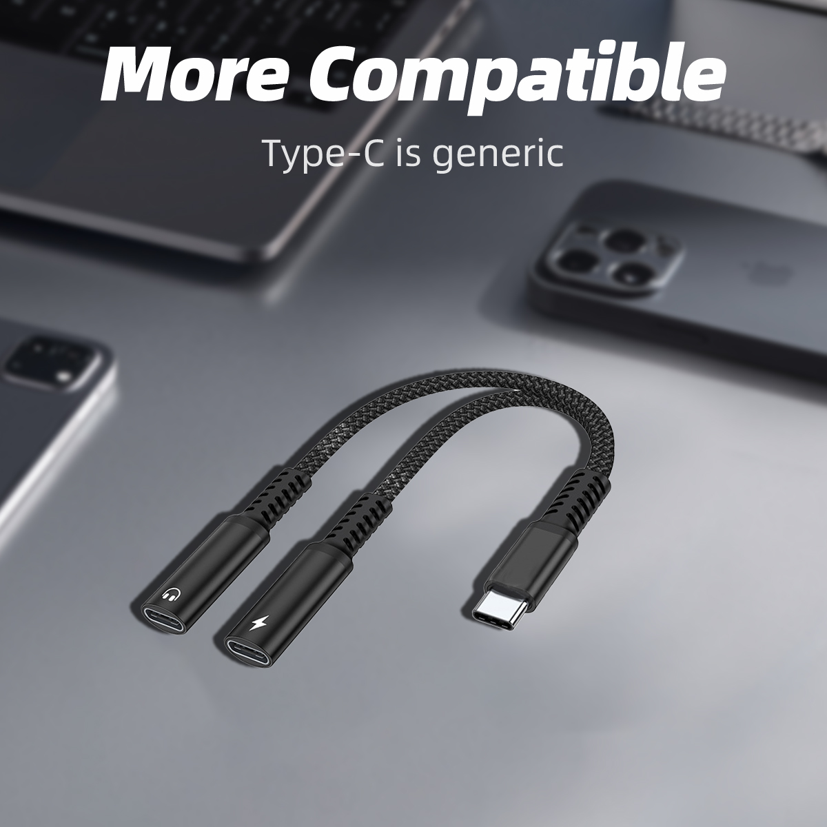 2 in 1 USB C 스플리터, 듀얼 타입 USB C - Earphone Splitter Jack 리뷰 및 가격