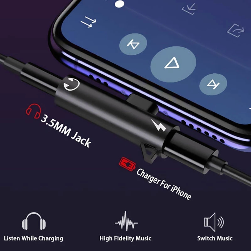 iPhone 14 13 12 11 X 용 2 In1 어 - Earphone Splitter Jack 리뷰 및 가격