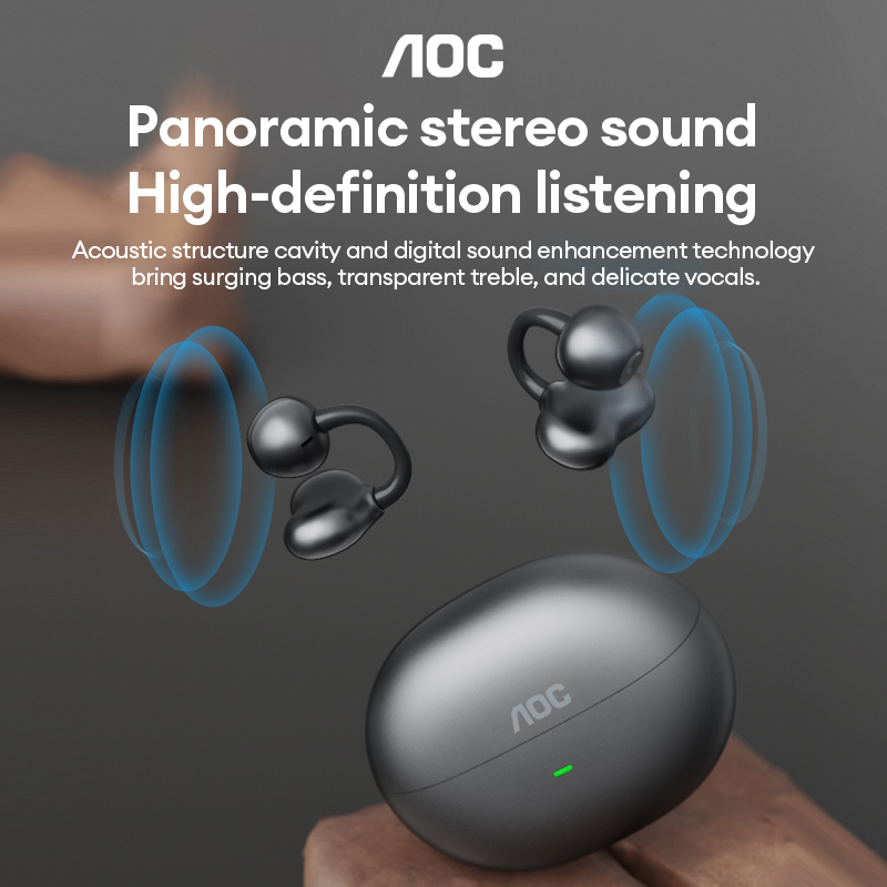 AOC ACD2544 무선 블루투스 이어클립 이어버드  - Earbuds Charging Case 리뷰 및 가격