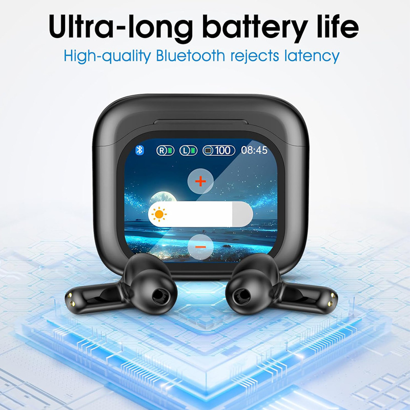 스마트 AI 번역 블루투스 이어폰 LCD 디스플레이 소 - Noise Cancelling Headphone 리뷰 및 가격