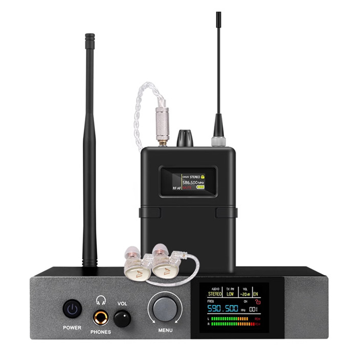 590-599MHz 스테레오 IEM UHF 무선 인이어 - In Ear Monitor Iem 리뷰 및 가격