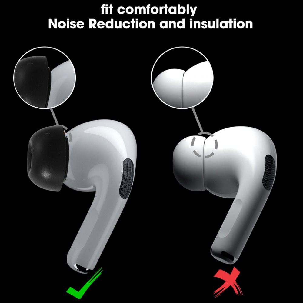 실리콘 이어팁 노이즈 감소 홀이 있는 에어팟 프로 3  - Silicone Ear Tip Replacement 리뷰 및 가격