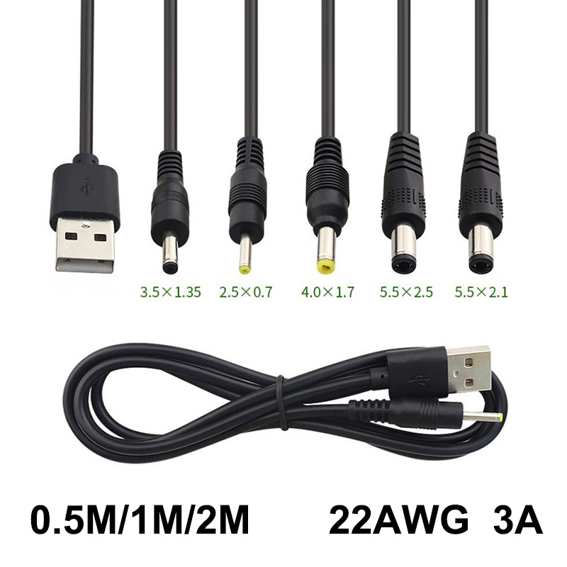 0.5M 1M 2M USB 유형 A 남성-DC 2.5  - Cable Extension 3.5 리뷰 및 가격