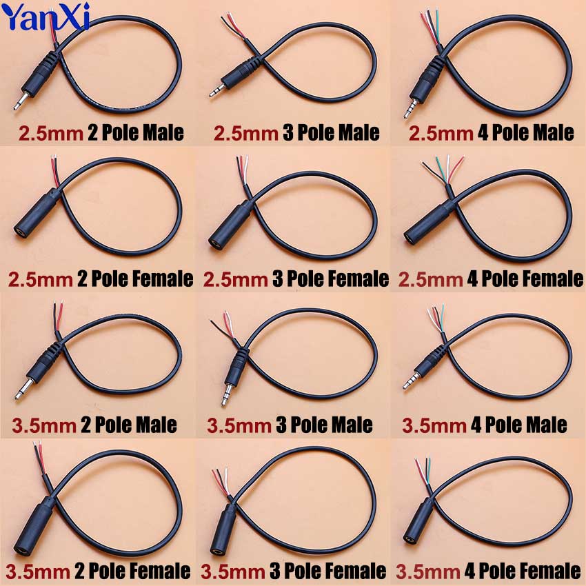 1pcs 2.5mm 3.5mm 모노 스테레오 오디오 케 - Audiophile Headphone Wired 리뷰 및 가격
