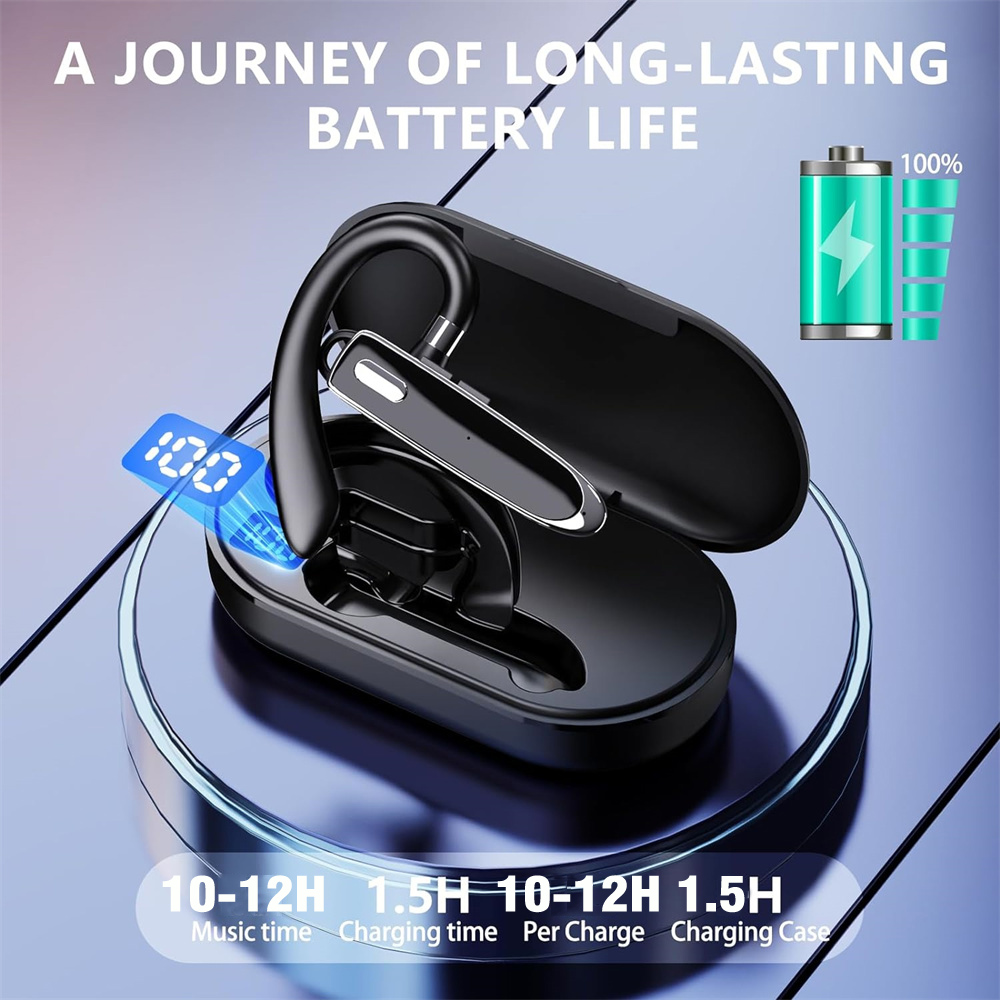 마이크 이어폰이 장착된 무선 블루투스 헤드폰 ENC 소 - Bluetooth Headset On Ear 리뷰 및 가격