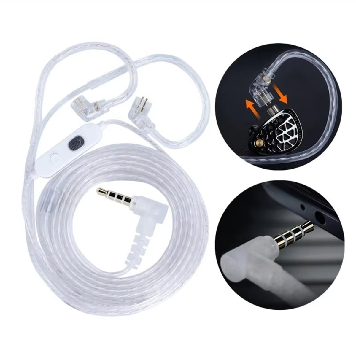 ABAN 헤드폰 코드 M2 듀얼 마이크 실버 도금 케이 - Wired Earphone Mic 리뷰 및 가격