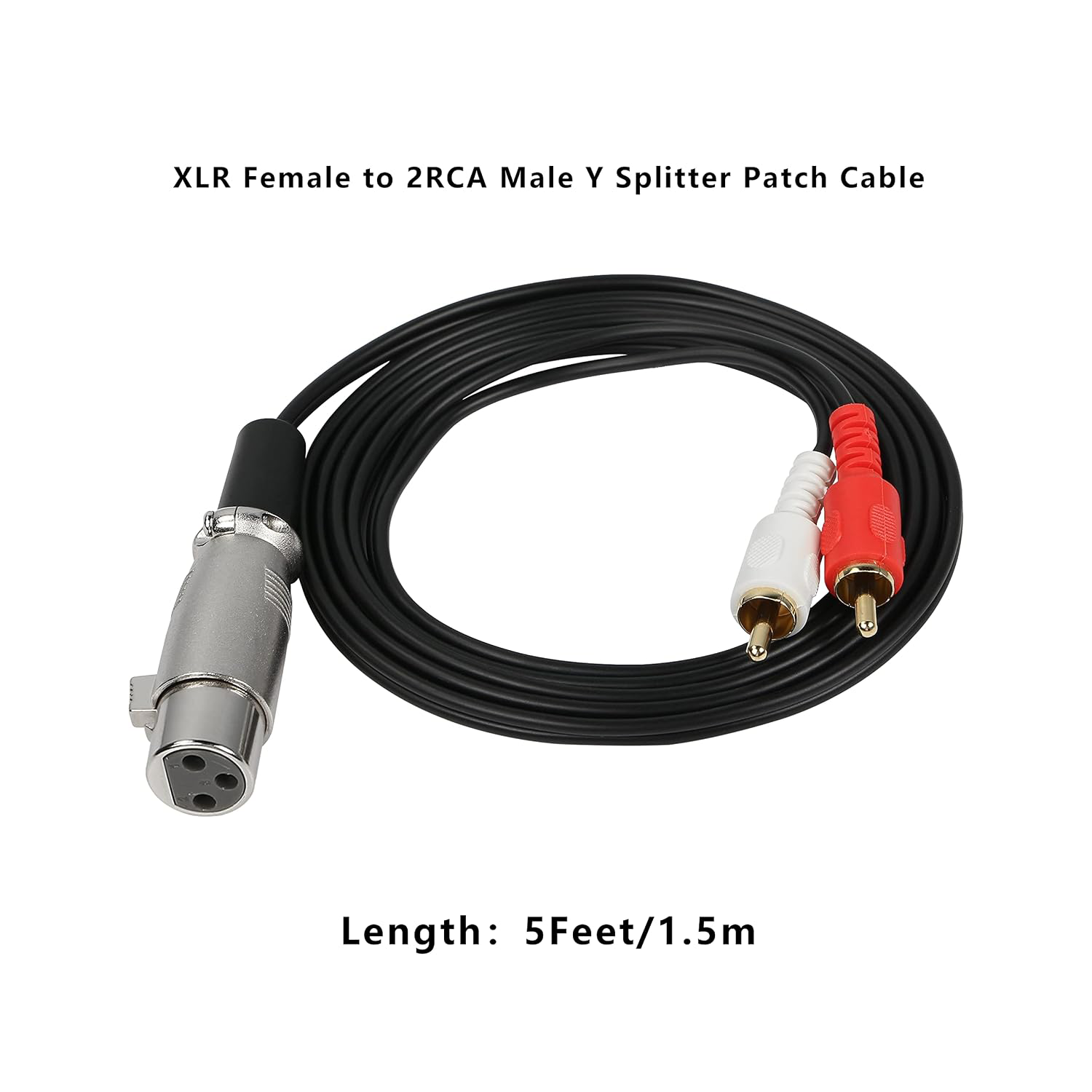 XLR 암 커넥터를 듀얼 RCA 수 커넥터로 변환하는  - Audio Splitter Y 리뷰 및 가격