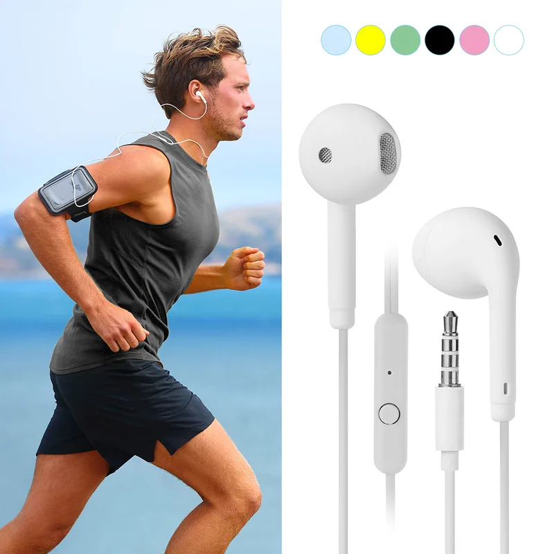 1/2/3/4Pcs 범용 3.5mm 스테레오 이어폰형  - Wired Earphone Mic 리뷰 및 가격