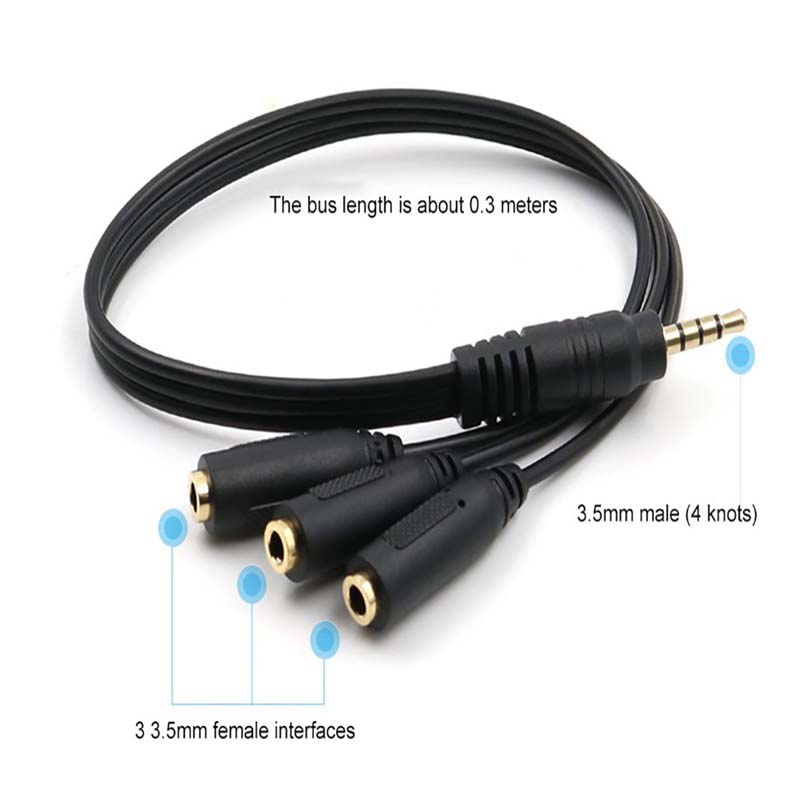 1개의 남성 커넥터를 3개의 여성 커넥터로 변환하는 3 - Earphone Splitter Jack 리뷰 및 가격