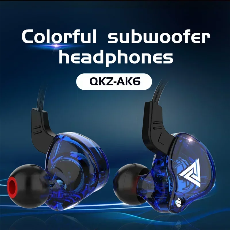 새로운 QKZ AK6 구리 드라이버 HiFi 유선 이어 - Wired Earphone Mic 리뷰 및 가격