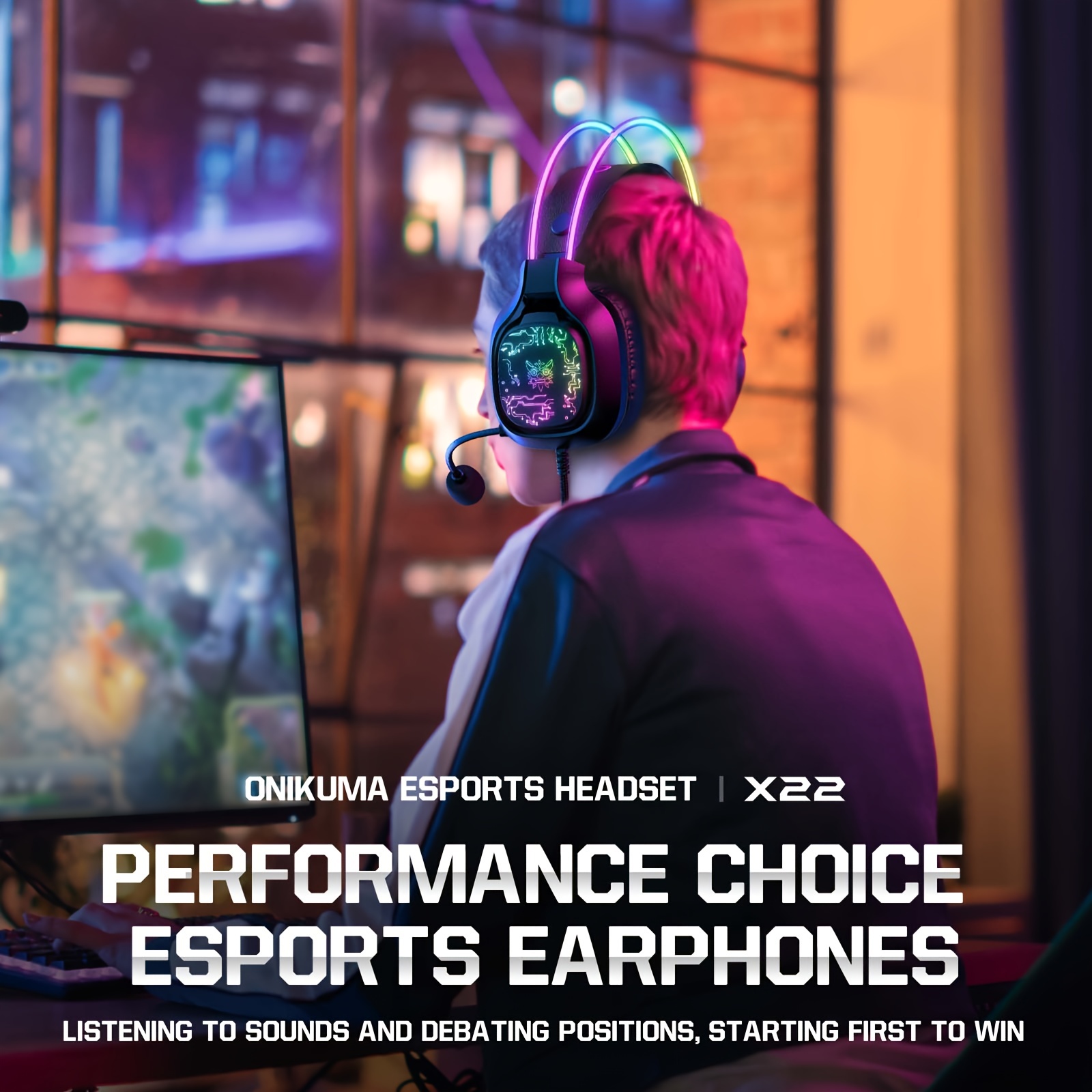 ONIKUMA X22 게임용 헤드셋 RGB 동적 조명  - Gaming Headset Rgb 리뷰 및 가격