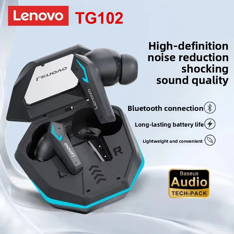 레노버 TG102 게이밍 무선 이어버드 블루투스5.4  - Gaming Headset Rgb 리뷰 및 가격