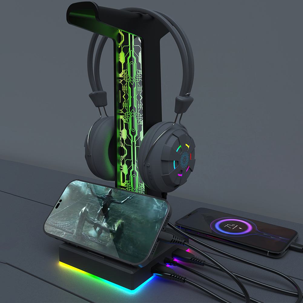 게이머 PC용 RGB 게이밍 헤드폰 스탠드, 듀얼 US - Gaming Headset Rgb 리뷰 및 가격