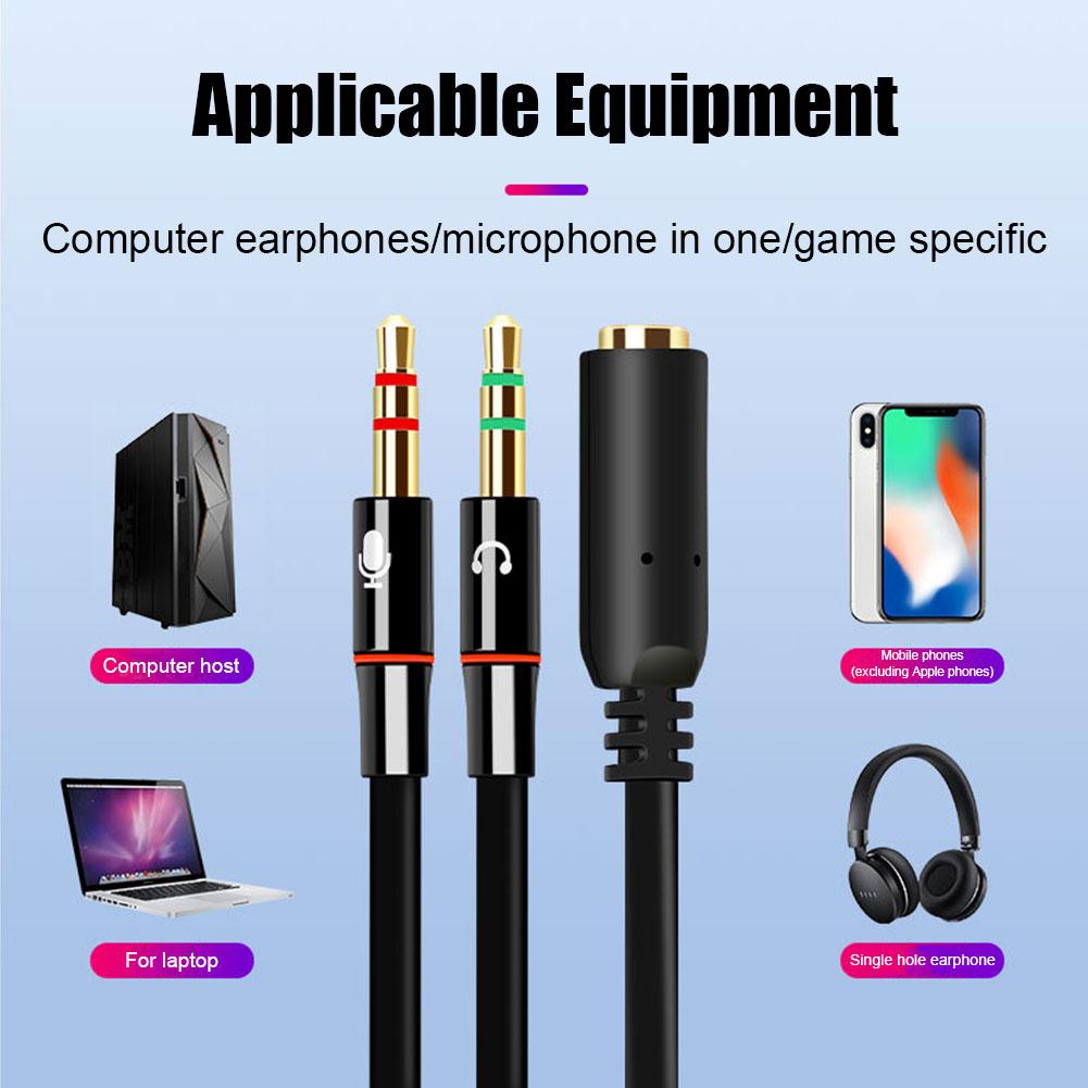 컴퓨터용 헤드폰 마이크 오디오 컨버터 분배기 3.5mm - Audio Splitter Y 리뷰 및 가격