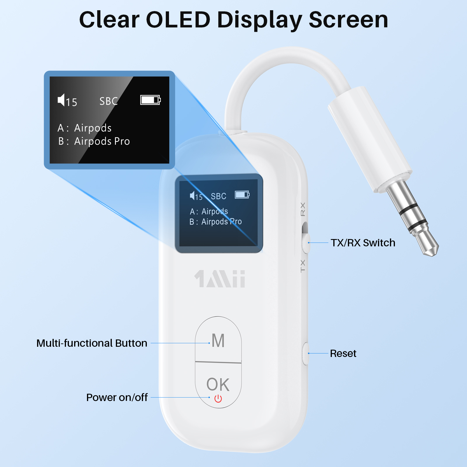 1Mii 항공기용 3.5mm AUX 블루투스 어댑터 ( - Bluetooth Adapter Receiver 리뷰 및 가격