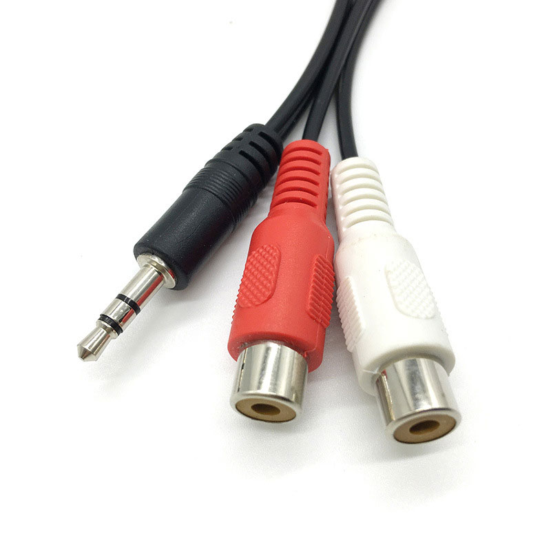 3.5 잭 남성 2RCA 2AV 여성 변환기 케이블 스 - Earphone Splitter Jack 리뷰 및 가격